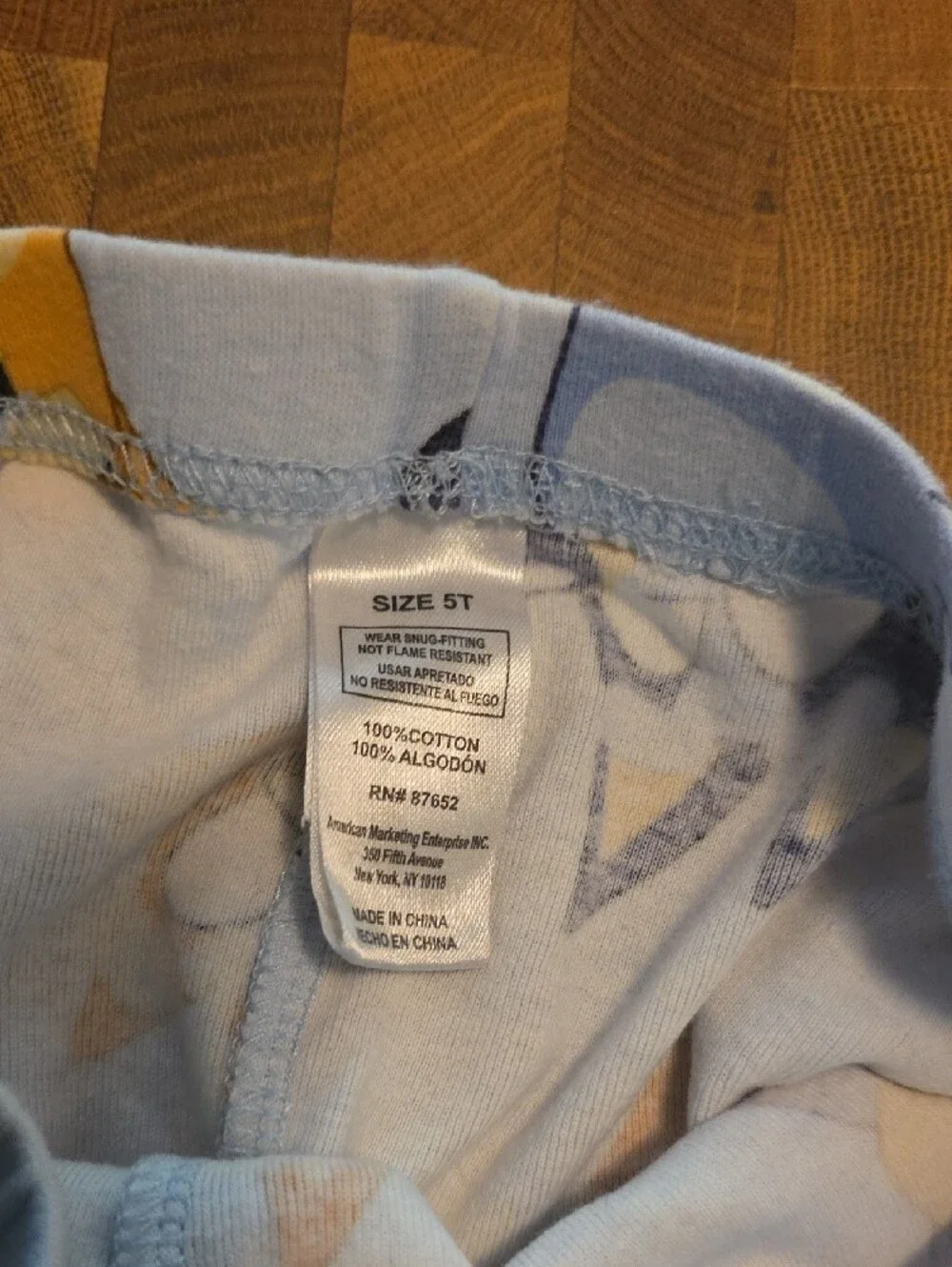 10/$10 Source Unknown Light Blue Kids Pajama Bottoms with Cartoon Dog Print